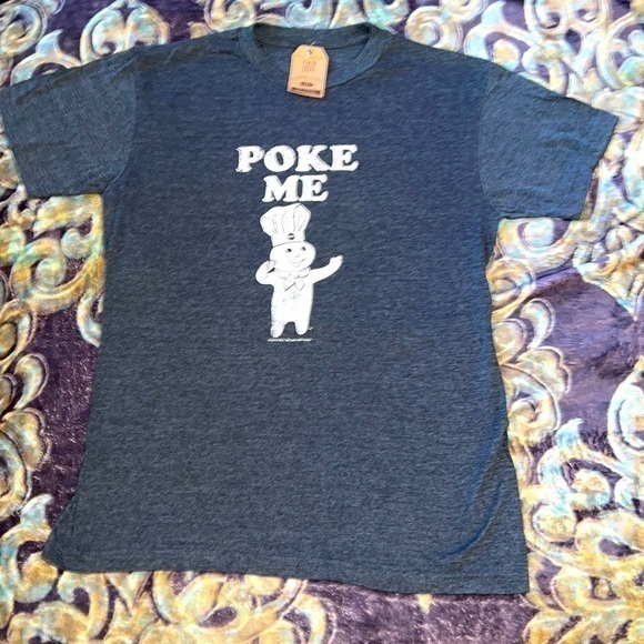Tops - NWT ▶️ Tee Luv ◀️ “Poke Me” Pillsbury Dough Boy T-Shirt